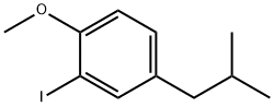 Benzene, 2-iodo-1-methoxy-4-(2-methylpropyl)- Structure