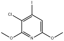 Pyridine, 3-chloro-4-iodo-2,6-dimethoxy- Structure