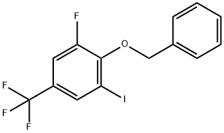 Benzene, 1-fluoro-3-iodo-2-(phenylmethoxy)-5-(trifluoromethyl)- Structure