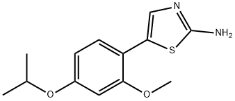 2-Thiazolamine, 5-[2-methoxy-4-(1-methylethoxy)phenyl]- Structure