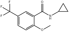 Benzamide, N-cyclopropyl-2-methoxy-5-(trifluoromethyl)- Structure