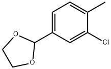 1,3-Dioxolane, 2-(3-chloro-4-methylphenyl)- Structure