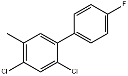 1,1'-Biphenyl, 2,4-dichloro-4'-fluoro-5-methyl- Structure