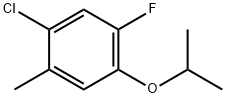 Benzene, 1-chloro-5-fluoro-2-methyl-4-(1-methylethoxy)- Structure