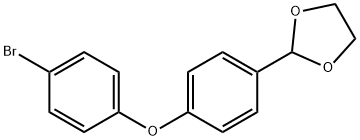 1,3-Dioxolane, 2-[4-(4-bromophenoxy)phenyl]- Structure