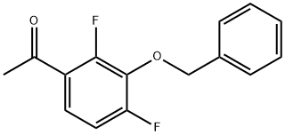 Ethanone, 1-[2,4-difluoro-3-(phenylmethoxy)phenyl]- Structure