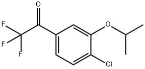 Ethanone, 1-[4-chloro-3-(1-methylethoxy)phenyl]-2,2,2-trifluoro- Structure