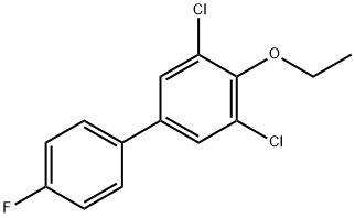 1,1'-Biphenyl, 3,5-dichloro-4-ethoxy-4'-fluoro- Structure