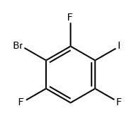 2-Bromo-1,3,5-trifluoro-4-iodobenzene Structure