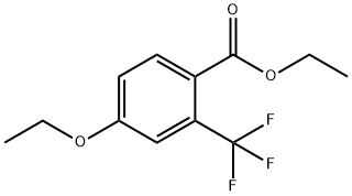 Benzoic acid, 4-ethoxy-2-(trifluoromethyl)-, ethyl ester Structure