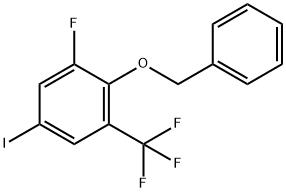 Benzene, 1-fluoro-5-iodo-2-(phenylmethoxy)-3-(trifluoromethyl)- Structure