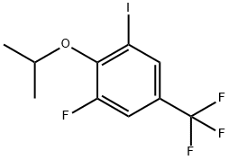 Benzene, 1-fluoro-3-iodo-2-(1-methylethoxy)-5-(trifluoromethyl)- 구조식 이미지