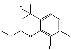 Benzene, 2-fluoro-3-(methoxymethoxy)-1-methyl-4-(trifluoromethyl)- Structure