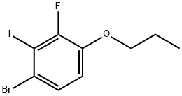 Benzene, 1-bromo-3-fluoro-2-iodo-4-propoxy- Structure