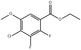 Benzoic acid, 4-chloro-2,3-difluoro-5-methoxy-, ethyl ester Structure