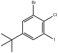Benzene, 1-bromo-2-chloro-5-(1,1-dimethylethyl)-3-iodo- Structure