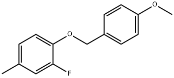 Benzene, 2-fluoro-1-[(4-methoxyphenyl)methoxy]-4-methyl- Structure