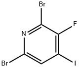 Pyridine, 2,6-dibromo-3-fluoro-4-iodo- Structure