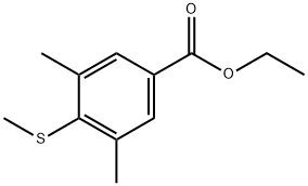 Benzoic acid, 3,5-dimethyl-4-(methylthio)-, ethyl ester Structure