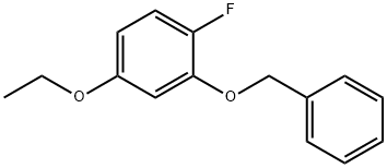 Benzene, 4-ethoxy-1-fluoro-2-(phenylmethoxy)- Structure