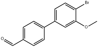 [1,1'-Biphenyl]-4-carboxaldehyde, 4'-bromo-3'-methoxy- Structure