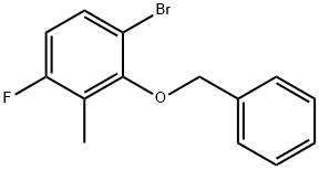 Benzene, 1-bromo-4-fluoro-3-methyl-2-(phenylmethoxy)- Structure