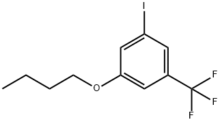 Benzene, 1-butoxy-3-iodo-5-(trifluoromethyl)- Structure