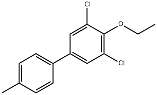 1,1'-Biphenyl, 3,5-dichloro-4-ethoxy-4'-methyl- Structure