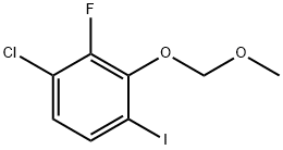 Benzene, 1-chloro-2-fluoro-4-iodo-3-(methoxymethoxy)- Structure