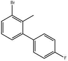 1,1'-Biphenyl, 3-bromo-4'-fluoro-2-methyl- Structure