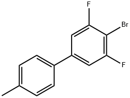 1,1'-Biphenyl, 4-bromo-3,5-difluoro-4'-methyl- Structure