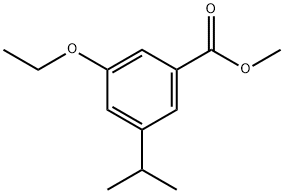 Benzoic acid, 3-ethoxy-5-(1-methylethyl)-, methyl ester Structure