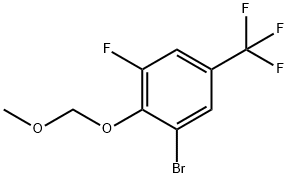 Benzene, 1-bromo-3-fluoro-2-(methoxymethoxy)-5-(trifluoromethyl)- Structure