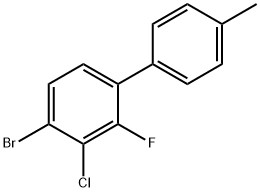 1,1'-Biphenyl, 4-bromo-3-chloro-2-fluoro-4'-methyl- Structure