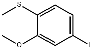 Benzene, 4-iodo-2-methoxy-1-(methylthio)- Structure