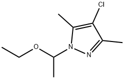 1H-Pyrazole, 4-chloro-1-(1-ethoxyethyl)-3,5-dimethyl- Structure