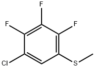 Benzene, 1-chloro-2,3,4-trifluoro-5-(methylthio)- Structure