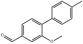 [1,1'-Biphenyl]-4-carboxaldehyde, 2-methoxy-4'-methyl- Structure