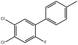 1,1'-Biphenyl, 4,5-dichloro-2-fluoro-4'-methyl- Structure