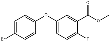 Benzoic acid, 5-(4-bromophenoxy)-2-fluoro-, methyl ester Structure