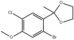 1,3-Dioxolane, 2-(2-bromo-5-chloro-4-methoxyphenyl)-2-methyl- Structure