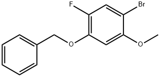 Benzene, 1-bromo-5-fluoro-2-methoxy-4-(phenylmethoxy)- Structure