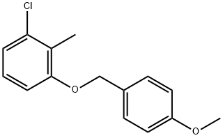 Benzene, 1-chloro-3-[(4-methoxyphenyl)methoxy]-2-methyl- 구조식 이미지