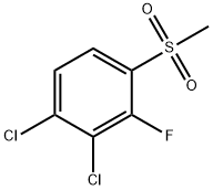 Benzene, 1,2-dichloro-3-fluoro-4-(methylsulfonyl)- Structure