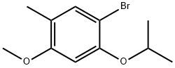 Benzene, 1-bromo-4-methoxy-5-methyl-2-(1-methylethoxy)- Structure