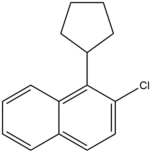 2-Chloro-1-cyclopentylnaphthalene Structure