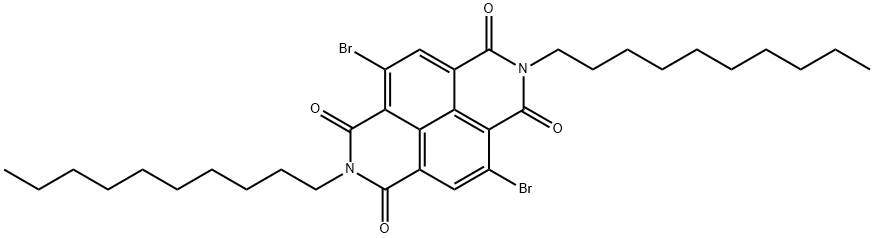 Benzo[lmn][3,8]phenanthroline-1,3,6,8(2H,7H)-tetrone, 4,9-dibromo-2,7-didecyl- Structure