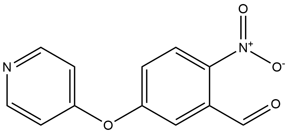 2-nitro-5-(pyridin-4-yloxy)benzaldehyde 구조식 이미지
