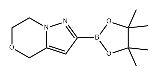 4H-Pyrazolo[5,1-c][1,4]oxazine, 6,7-dihydro-2-(4,4,5,5-tetramethyl-1,3,2-dioxaborolan-2-yl)- 구조식 이미지