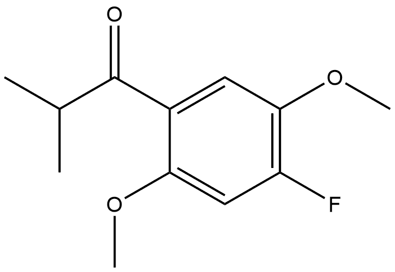 1-(4-Fluoro-2,5-dimethoxyphenyl)-2-methyl-1-propanone Structure